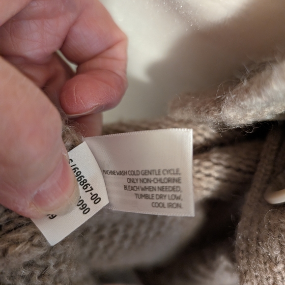 Old Navy large button cardigan tan duster - Picture 5 of 7